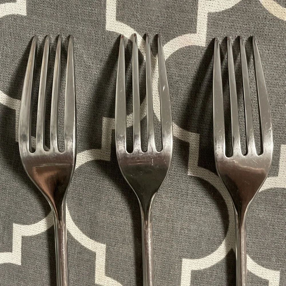 Robert Welch Radford Flatware Three Salad Forks Pre-owned Very Good Condition